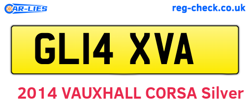 GL14XVA are the vehicle registration plates.