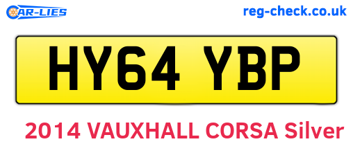 HY64YBP are the vehicle registration plates.