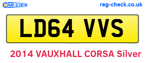 LD64VVS are the vehicle registration plates.
