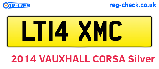 LT14XMC are the vehicle registration plates.