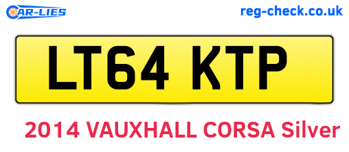 LT64KTP are the vehicle registration plates.