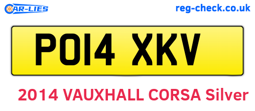 PO14XKV are the vehicle registration plates.