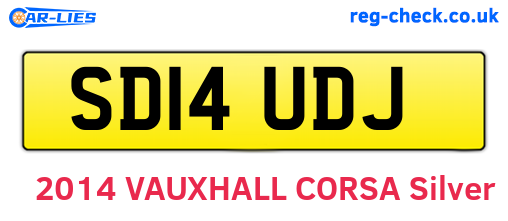 SD14UDJ are the vehicle registration plates.