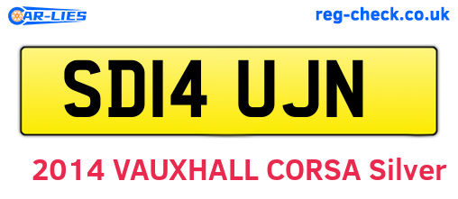 SD14UJN are the vehicle registration plates.