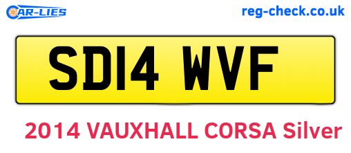 SD14WVF are the vehicle registration plates.