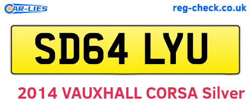 SD64LYU are the vehicle registration plates.