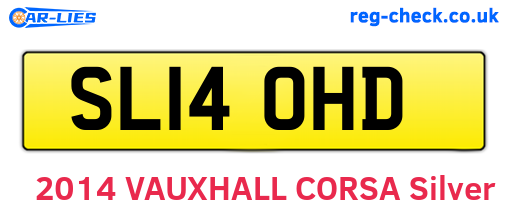 SL14OHD are the vehicle registration plates.