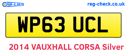 WP63UCL are the vehicle registration plates.
