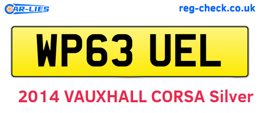 WP63UEL are the vehicle registration plates.