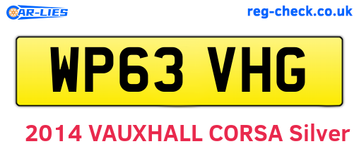 WP63VHG are the vehicle registration plates.