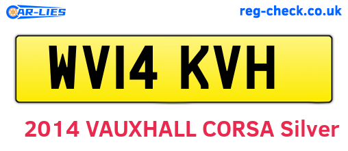 WV14KVH are the vehicle registration plates.