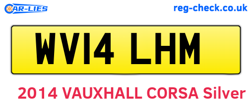 WV14LHM are the vehicle registration plates.