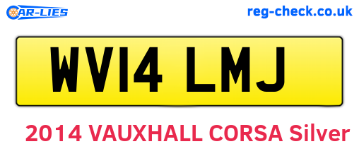 WV14LMJ are the vehicle registration plates.