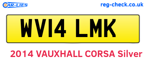 WV14LMK are the vehicle registration plates.