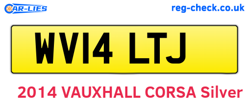 WV14LTJ are the vehicle registration plates.