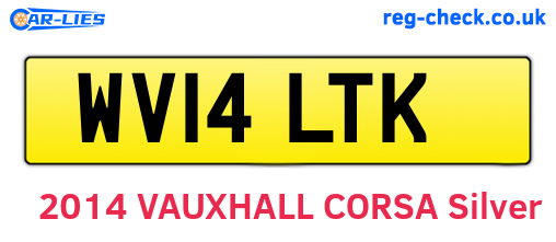 WV14LTK are the vehicle registration plates.