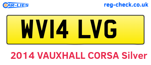WV14LVG are the vehicle registration plates.