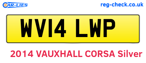 WV14LWP are the vehicle registration plates.