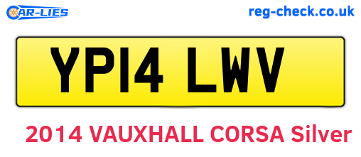 YP14LWV are the vehicle registration plates.