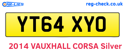 YT64XYO are the vehicle registration plates.