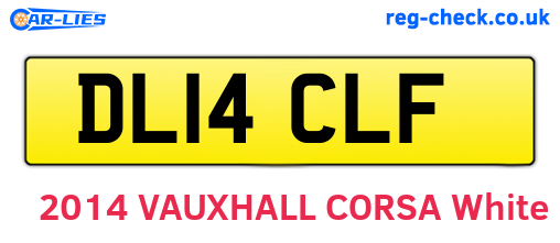 DL14CLF are the vehicle registration plates.