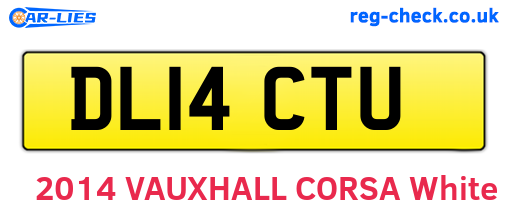 DL14CTU are the vehicle registration plates.