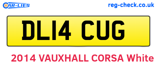 DL14CUG are the vehicle registration plates.