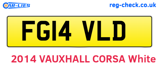 FG14VLD are the vehicle registration plates.
