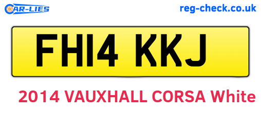 FH14KKJ are the vehicle registration plates.