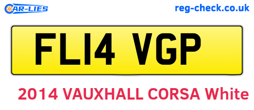 FL14VGP are the vehicle registration plates.