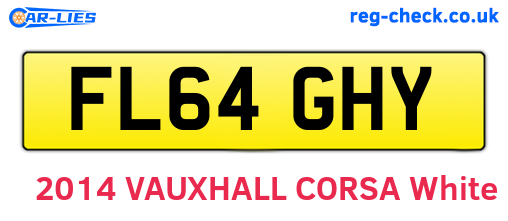 FL64GHY are the vehicle registration plates.
