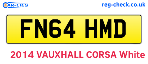 FN64HMD are the vehicle registration plates.
