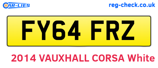 FY64FRZ are the vehicle registration plates.