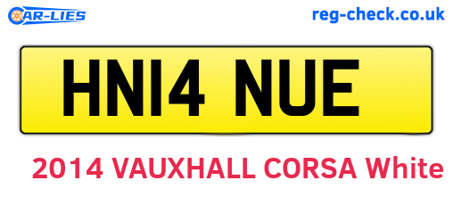 HN14NUE are the vehicle registration plates.