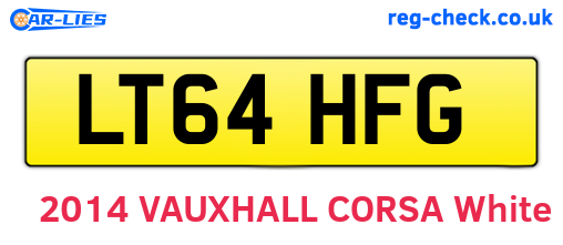 LT64HFG are the vehicle registration plates.