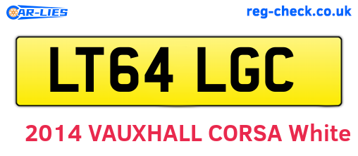 LT64LGC are the vehicle registration plates.