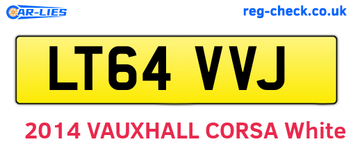 LT64VVJ are the vehicle registration plates.