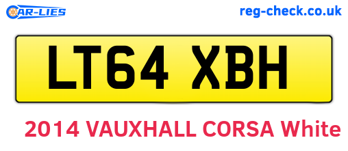 LT64XBH are the vehicle registration plates.
