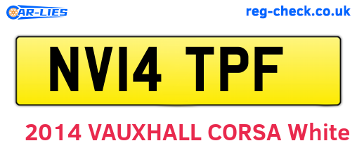 NV14TPF are the vehicle registration plates.