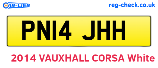 PN14JHH are the vehicle registration plates.