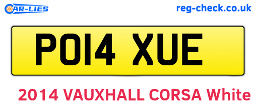 PO14XUE are the vehicle registration plates.