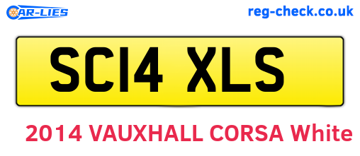 SC14XLS are the vehicle registration plates.