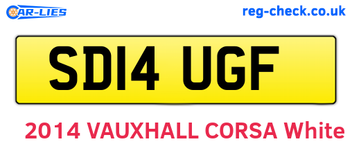 SD14UGF are the vehicle registration plates.