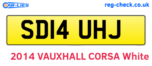 SD14UHJ are the vehicle registration plates.