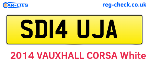 SD14UJA are the vehicle registration plates.