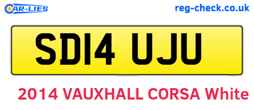 SD14UJU are the vehicle registration plates.