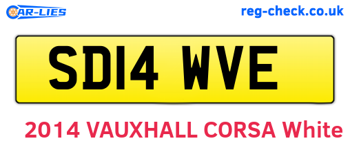 SD14WVE are the vehicle registration plates.