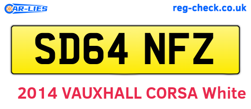 SD64NFZ are the vehicle registration plates.