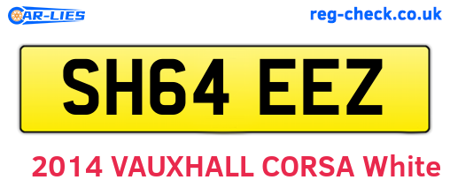 SH64EEZ are the vehicle registration plates.