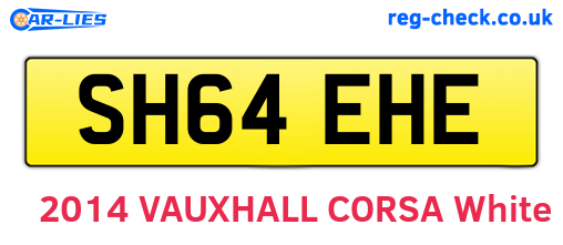 SH64EHE are the vehicle registration plates.